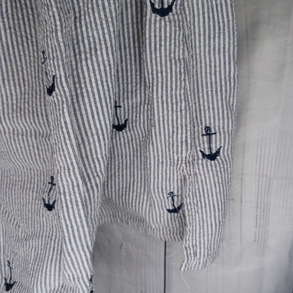 Lucy Love Blue and White With Anchors Halter Style Top - Picture 9 of 12